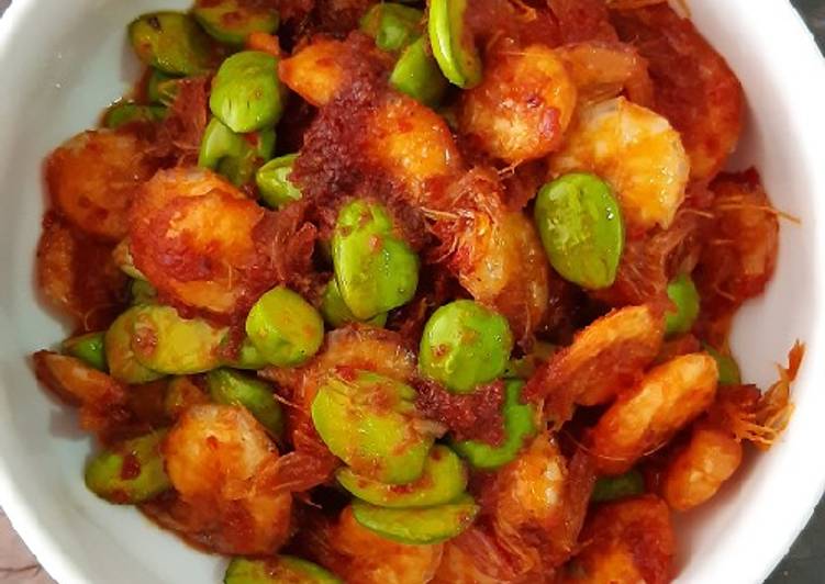 Cara Gampang Menyiapkan Balado pete udang, Enak