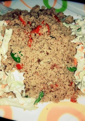 A picture of Stair fry Cous Cous.