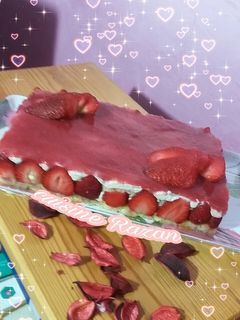 صورة لوصفة كيكة الفراولة 🍓🍓🍓