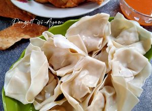 Foto resep Pangsit isi Ayam Kukus, Rebus dan Goreng