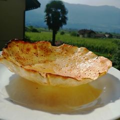 A picture of Karari roti.