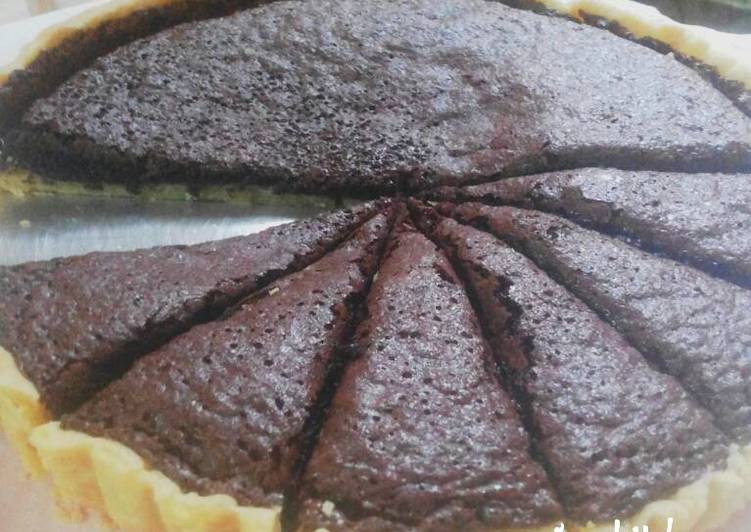 Bagaimana Menyiapkan Rustic Fudgy Chocolate Pie Anti Gagal