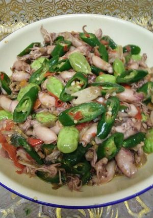 Foto resep Cumi asin cabe ijo