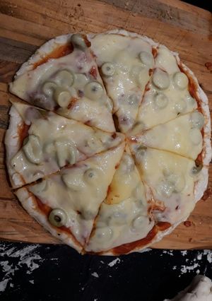 Una foto de Pizza casera masa fácil