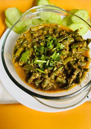 A picture of Yard long beans sabji.