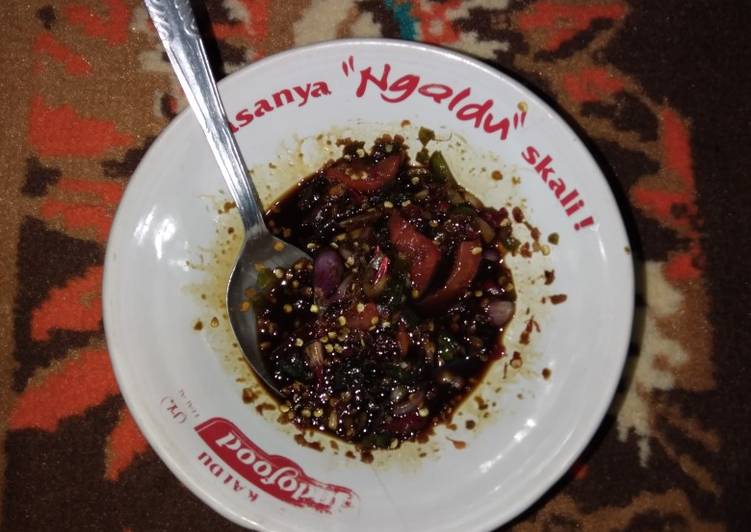 Resep Sambal jahe kecap Anti Gagal