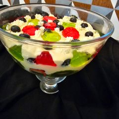 A picture of Fruits Triffle.