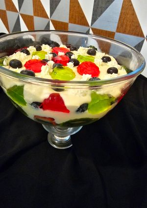 A picture of Fruits Triffle.