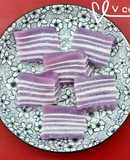 <餐廳菜>紫薯椰汁千層糕 Steamed purple sweet potato and coconut layered cake