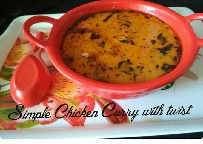 Simple Chicken Curry With Twist