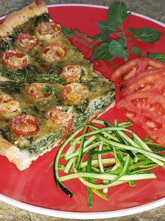 Una foto de Quiche de espinacas