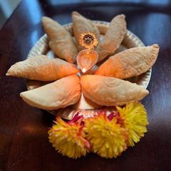 A picture of LAYERED KARANJI (Diwali sweet).