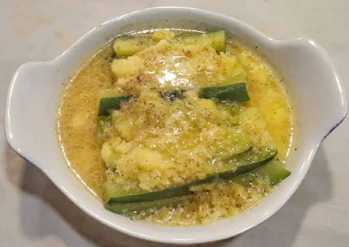 Receta Sopa de calabacín con queso en 10 minutos