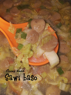 Foto resep Oseng kuah sawi baso #5