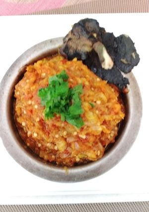 A picture of Baingan ka Bharta.