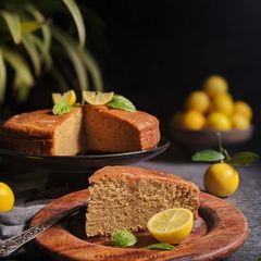 A picture of Lemon Whole Wheat Cake with Lemon Drizzle.