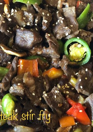 Foto resep Bell pepper steak stir fry
