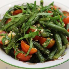 A picture of Roasted Green Beans (with Tomatoes and Feta).