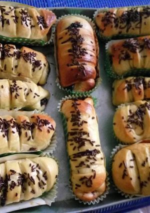 Foto resep Roti manis Pisang coklat