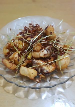 Hình của món Gà xào (rang) sả ớt.
