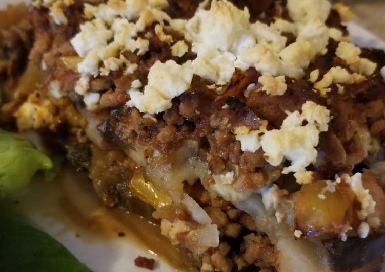 Eggplant & potato bake Eggplant & potato bake