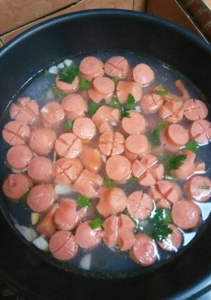 Foto resep Sop sosis 😂