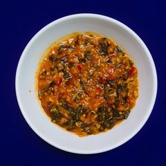 Healthy "Flat Lentil And Spinach Joint Broth" A picture of Healthy "Flat Lentil And Spinach Joint Broth".