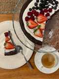 Pastel de chocolate sin harinas y sin azúcar