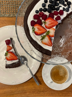 Una foto de Pastel de chocolate sin harinas y sin azúcar