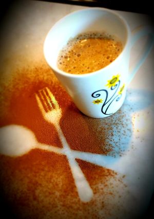A picture of Homemade cappuccino.