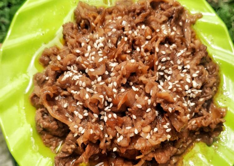 Resep Yakiniku beef ala yoshinoya Anti Gagal