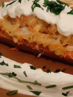 Töltött édesburgonya recept fotója