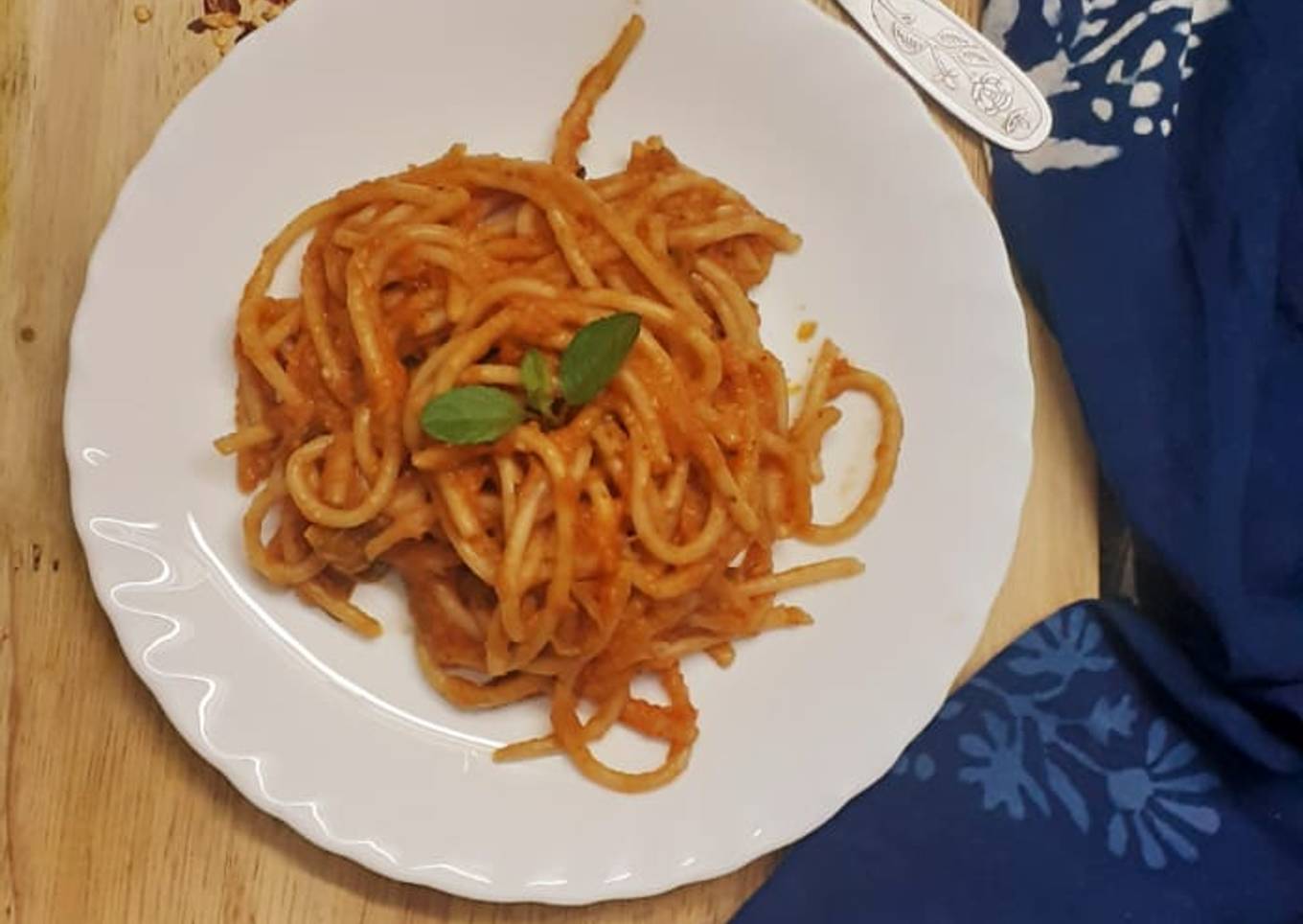 Spaghetti in Marinara Sauce