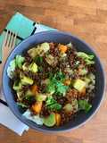 ☆Salade de Lentilles Croustillantes, Légumes Rôtis☆