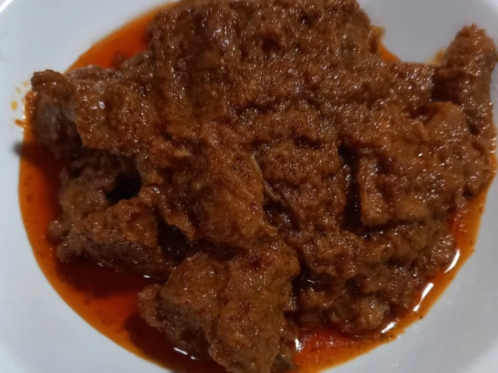 Langkah Gampang Membikin Resep Rendang daging sapi yang Uenak Anti Ribet, Uenak Banget