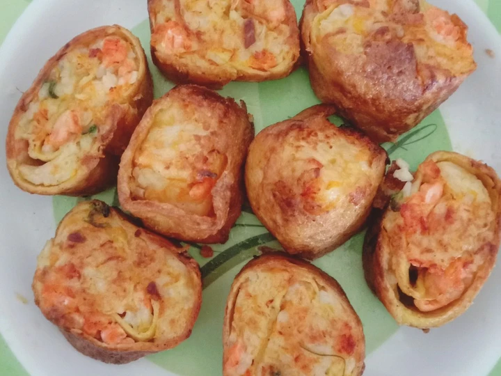 Cara Mudah Membuat Resep Salmon rice egg roll buat mpasi 14m yang Bikin Ngiler Anti Ribet, Uenak Banget