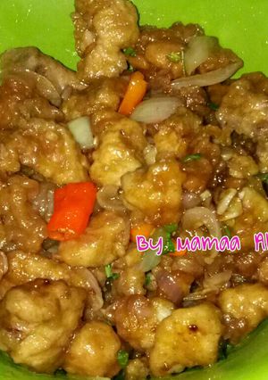 Foto resep Saus Tiram Ayam Popcorn Rumahan