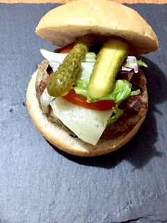 Una foto de Hamburguesa de queso