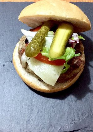 Una foto de Hamburguesa de queso