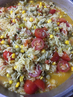 Una foto de Arroz primavera