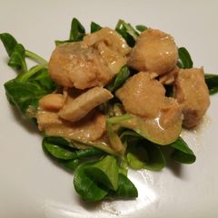 Yui inspired spicy mixed fish and salad A picture of Yui inspired spicy mixed fish and salad.