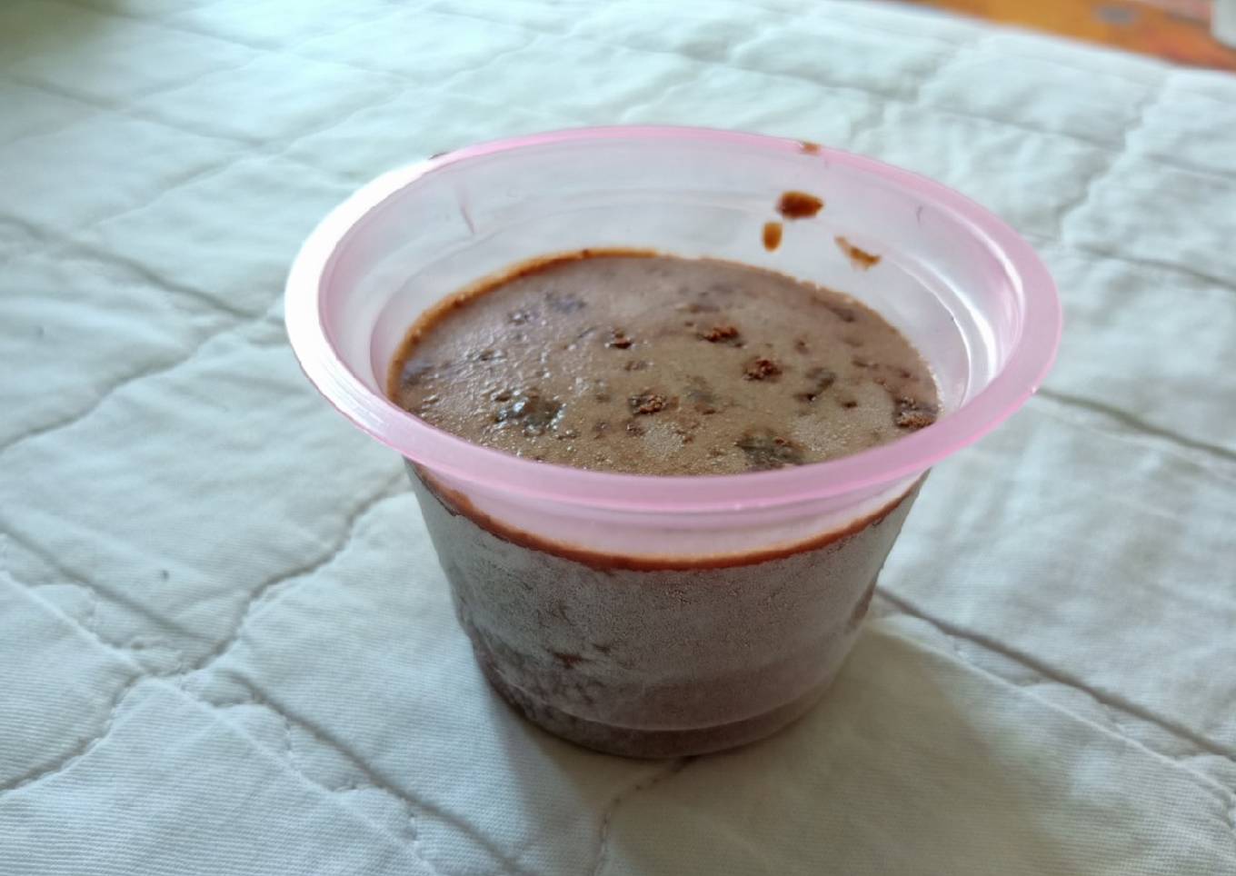 Es Krim MiLo sangat simple tapi enak