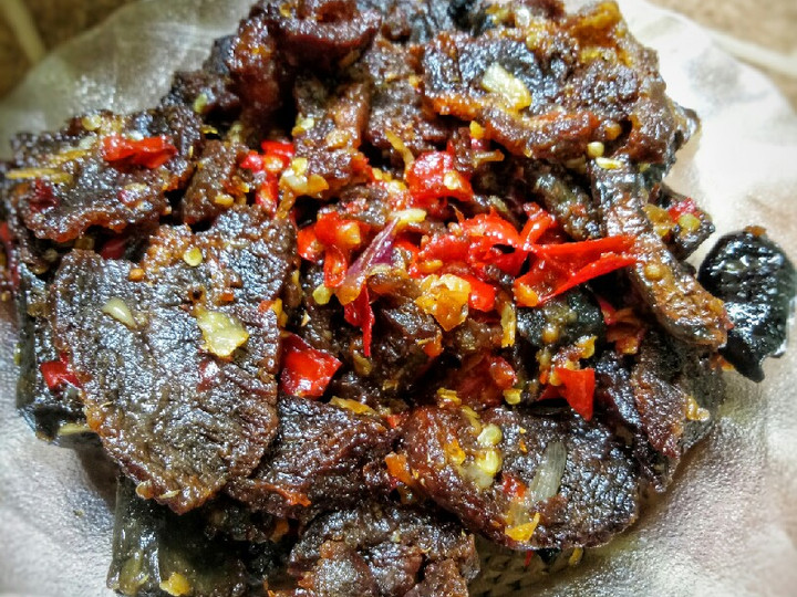  Resep buat Dendeng Balado Kering ala RM Padang  sesuai selera