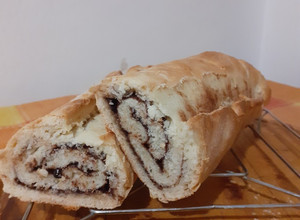 Una foto de Pan de chocolate tipo baguette