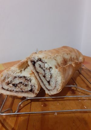 Una foto de Pan de chocolate tipo baguette