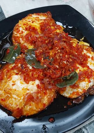 Foto resep Telur ceplok balado