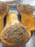 Calabaza rellena de quinoa