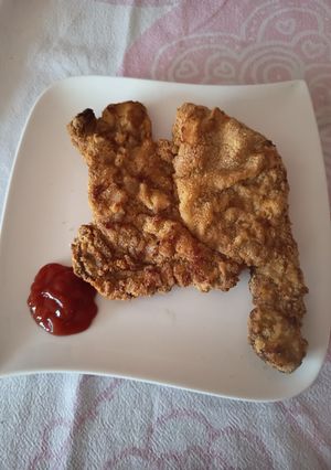Una foto de Chuleta de Cerdo Empanada en Airfryer