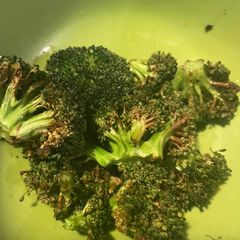 A picture of Air fried broccoli.