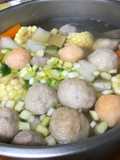 結頭菜玉米丸子湯